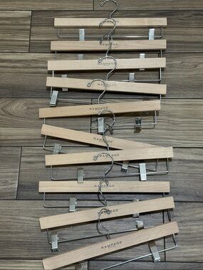 RARE Rampage Store Natural Wood Hanger Pair - Light Wood